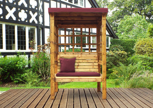 Charles Taylor Bramham Two Seater Arbour in Burgundy (HB135B Set)
