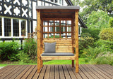 Charles Taylor Bramham Two Seater Arbour in Grey (HB135GR Set)