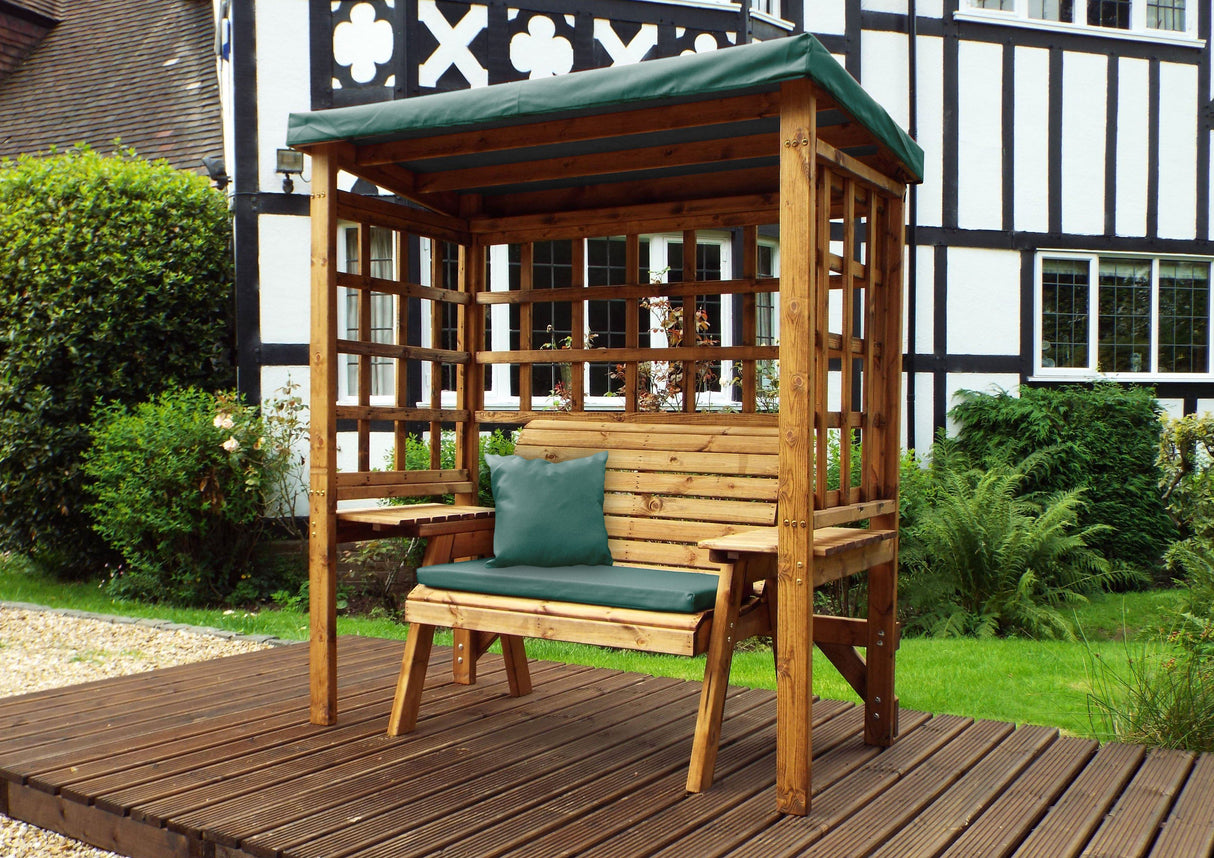Charles Taylor Wentworth Two Seat Arbour in Green (HB144G Set)