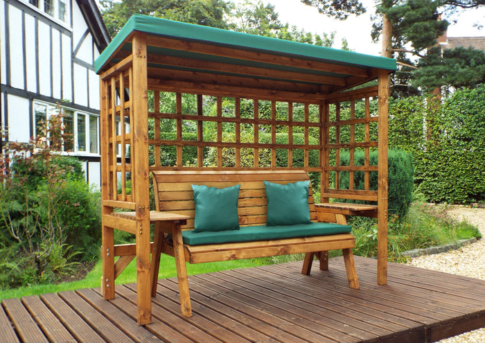 Charles Taylor Wentworth Three Seat Arbour in Green (HB145G Set)