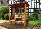 Charles Taylor Henley Twin Seat Arbour in Burgundy (HB148B Set)