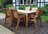 Charles Taylor Six Seater Traditional Table Set with Cushions and Parasol (HB15)