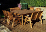 Charles Taylor Eight Seater Deluxe Table Set with Cushions and Parasol (HB44)