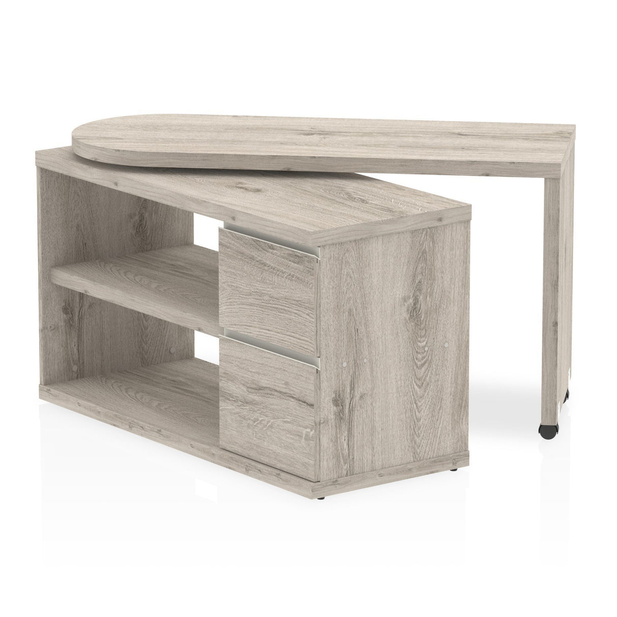 Dynamic Fleur Smart Storage Desk in Grey Oak (HO00102)