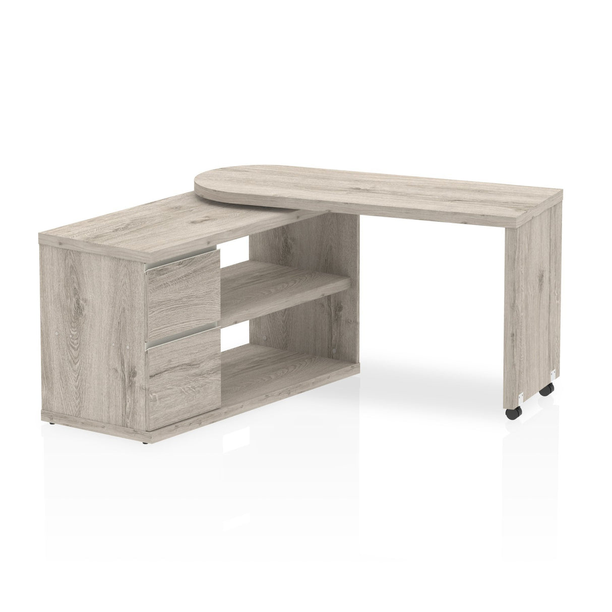 Dynamic Fleur Smart Storage Desk in Grey Oak (HO00102)
