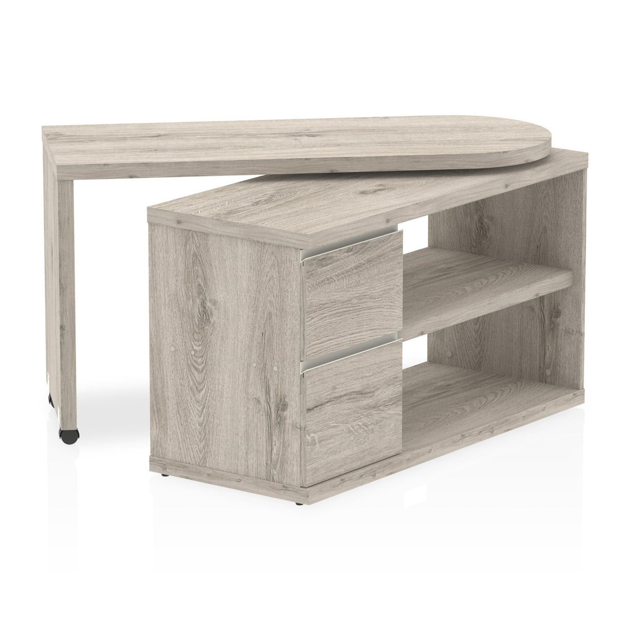 Dynamic Fleur Smart Storage Desk in Grey Oak (HO00102)