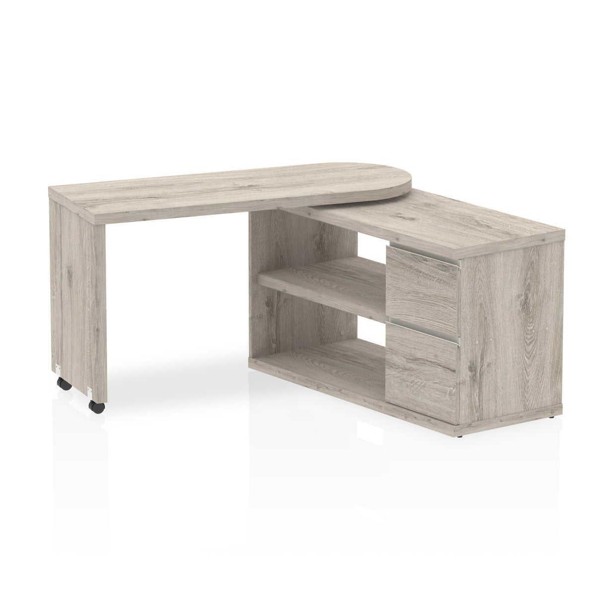 Dynamic Fleur Smart Storage Desk in Grey Oak (HO00102)