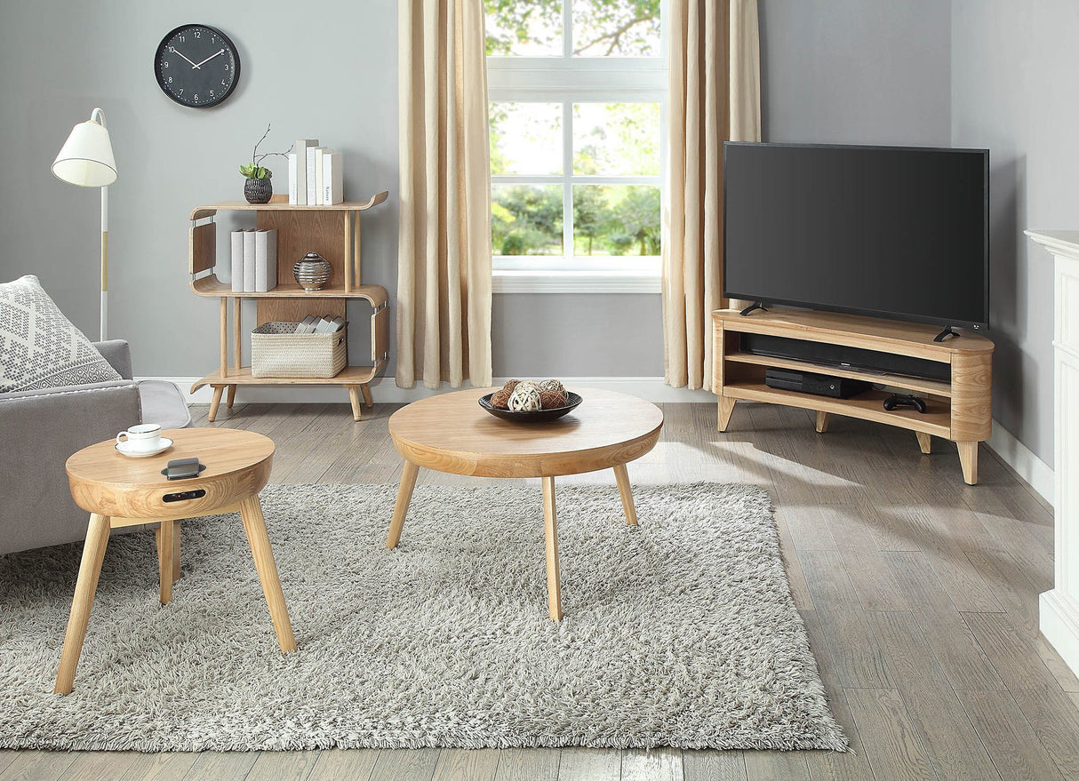 Jual San Francisco Curved Oak TV Stand (JF709)