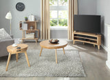 Jual San Francisco Curved Oak TV Stand (JF709)