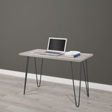 Dorel Home Owen Range Retro Desk in Grey Oak