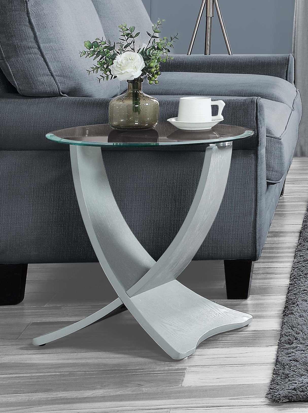 Jual Siena Grey Lamp Table (JF309-GRY)
