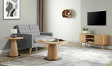 Jual Siena Oak and Black Lamp Table (JF319)