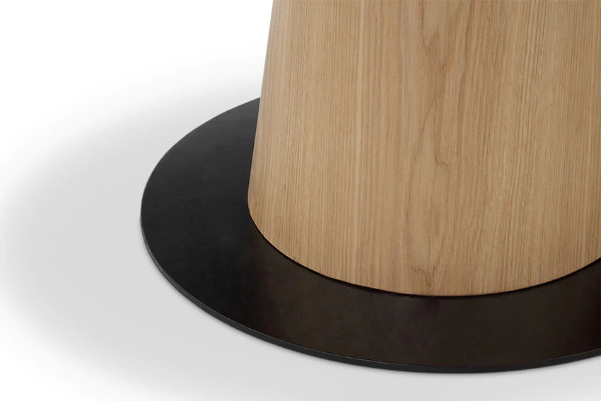 Jual Siena Oak and Black Lamp Table (JF319)
