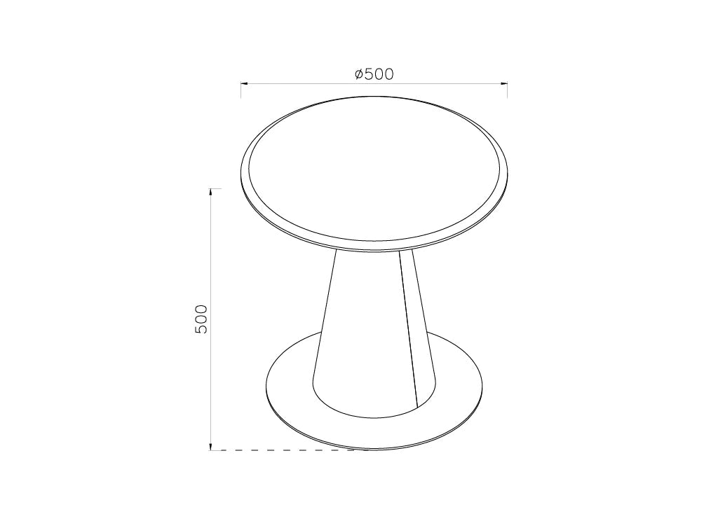 Jual Siena Oak and Black Lamp Table (JF319)