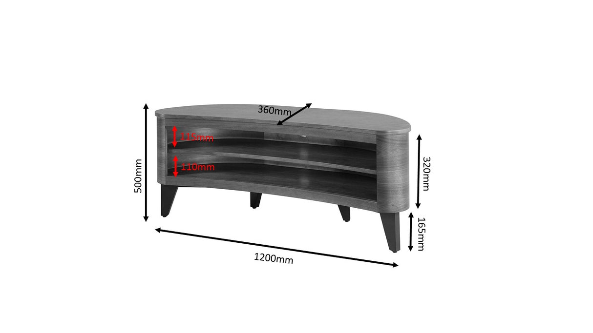 Jual San Francisco Curved Grey TV Stand (JF709)