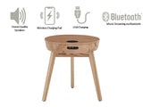 Jual San Francisco Smart Lamp Table With Wireless Charging And Speakers in Oak (JF710)