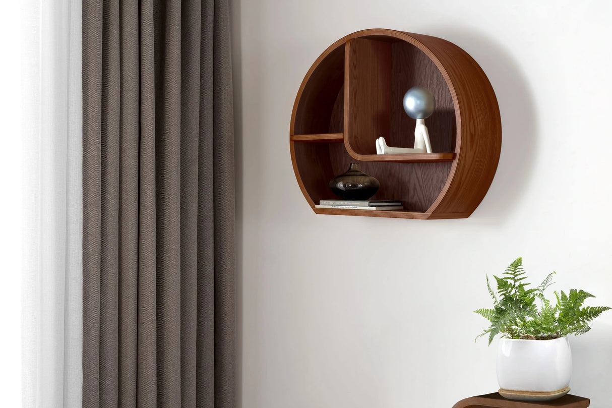 Jual San Francisco Walnut Wall Shelf (JF713 Walnut)