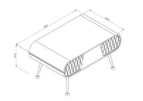Jual Astana Grey Coffee Table (JF911 Grey)