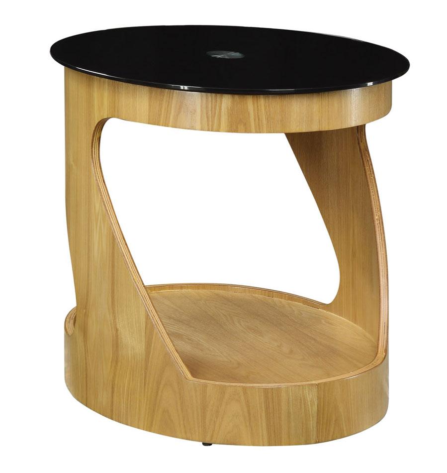 Jual San Marino Curved Oak Oval Lamp Table (JF304 OB)