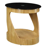 Jual San Marino Curved Oak Oval Lamp Table (JF304 OB)