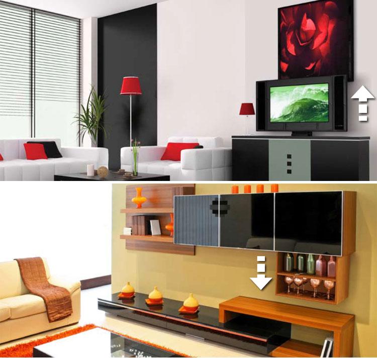 AV4-LF700 Flat Screen Lifting Mechanism 700mm Lift / Travel