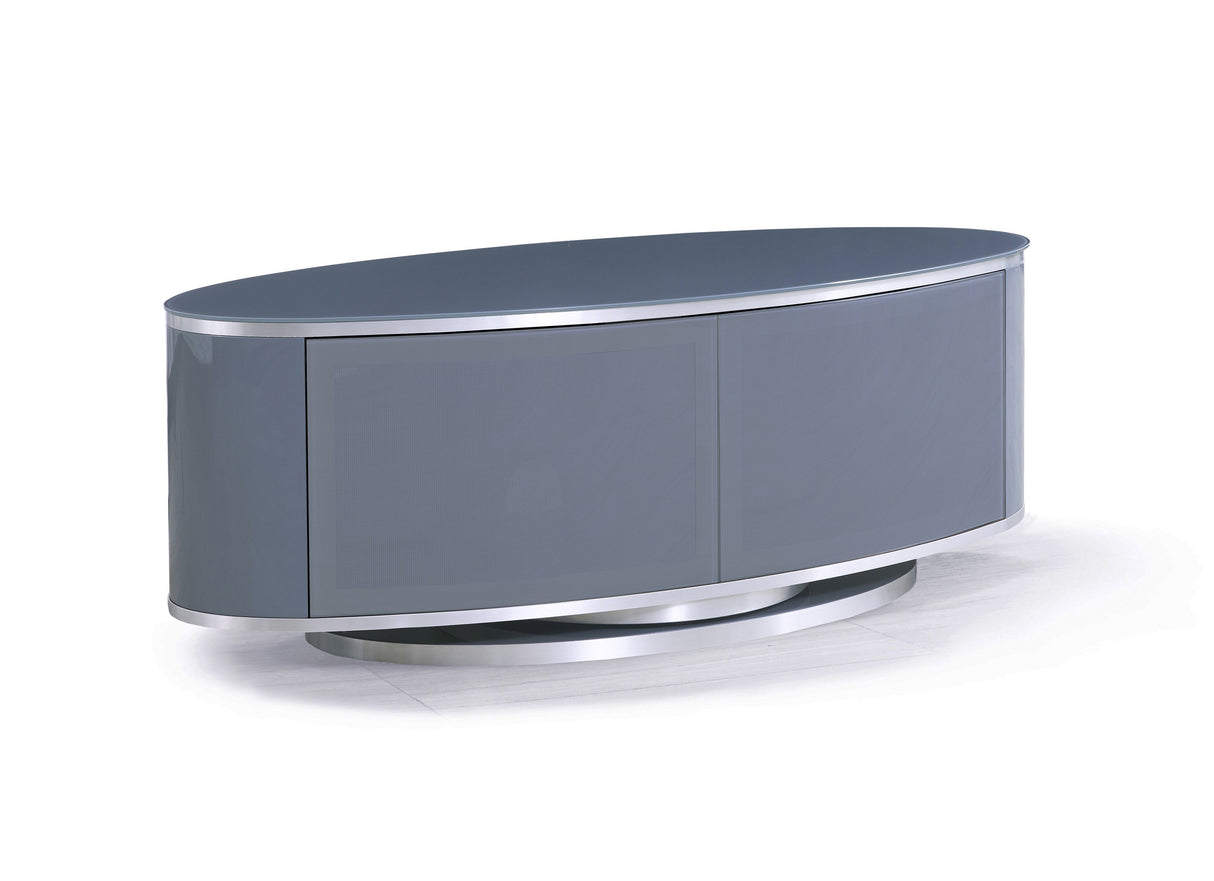 MDA Designs Luna Grey Oval TV Cabinet