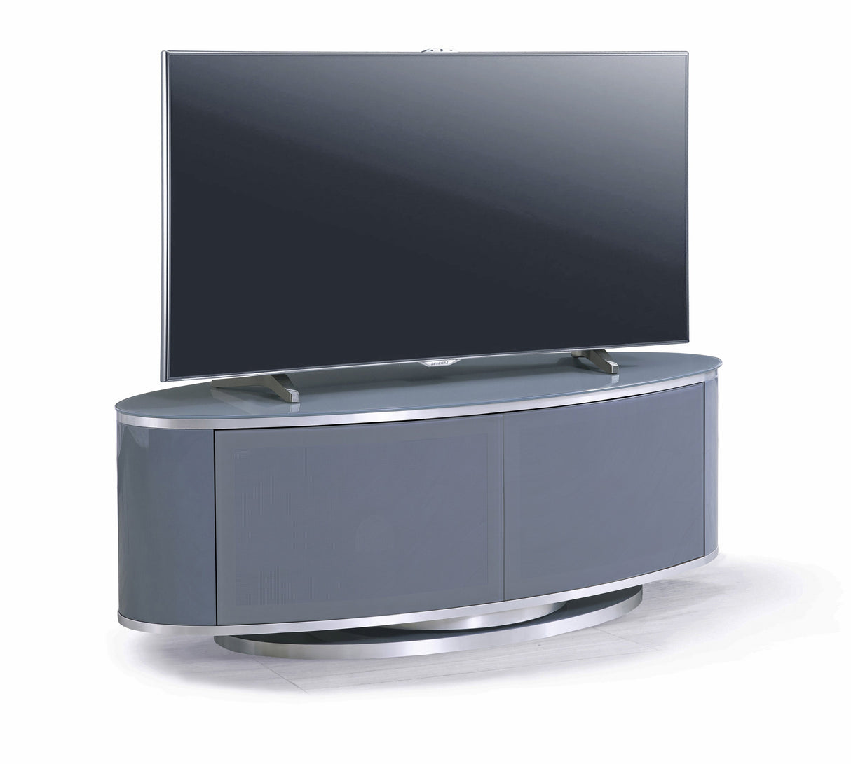 MDA Designs Luna Grey Oval TV Cabinet