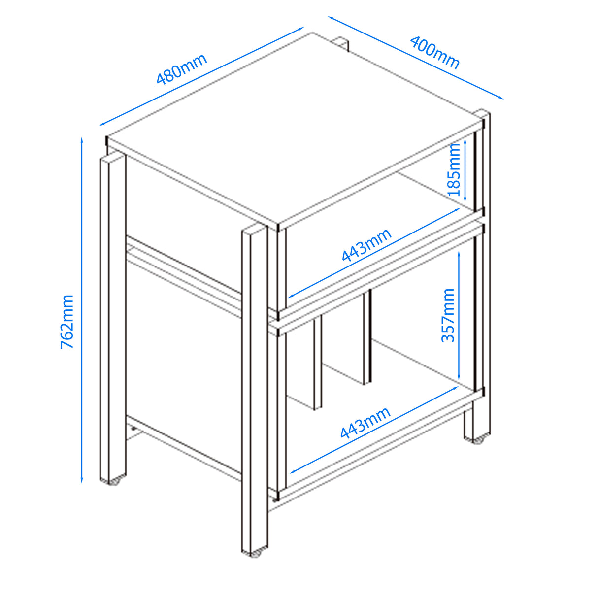 Alphason Louisiana Turntable Stand (ATTS1201)