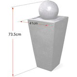 MDA Designs Osiris Garden Water Feature with LED Lighting