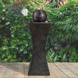 MDA Designs Sequanna Garden Water Feature with LED Lighting