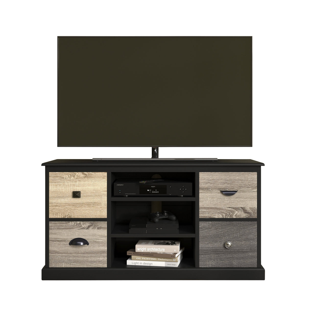 Dorel Home Mercer Range Black TV Console for Screen upto 50inch