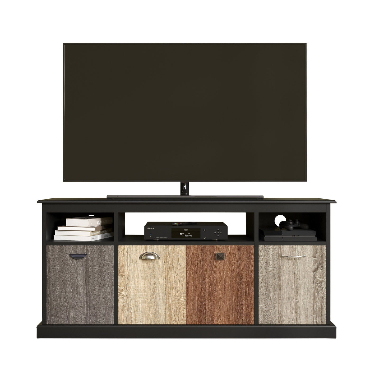 Dorel Home Mercer Range Black TV Console for Screen upto 60inch