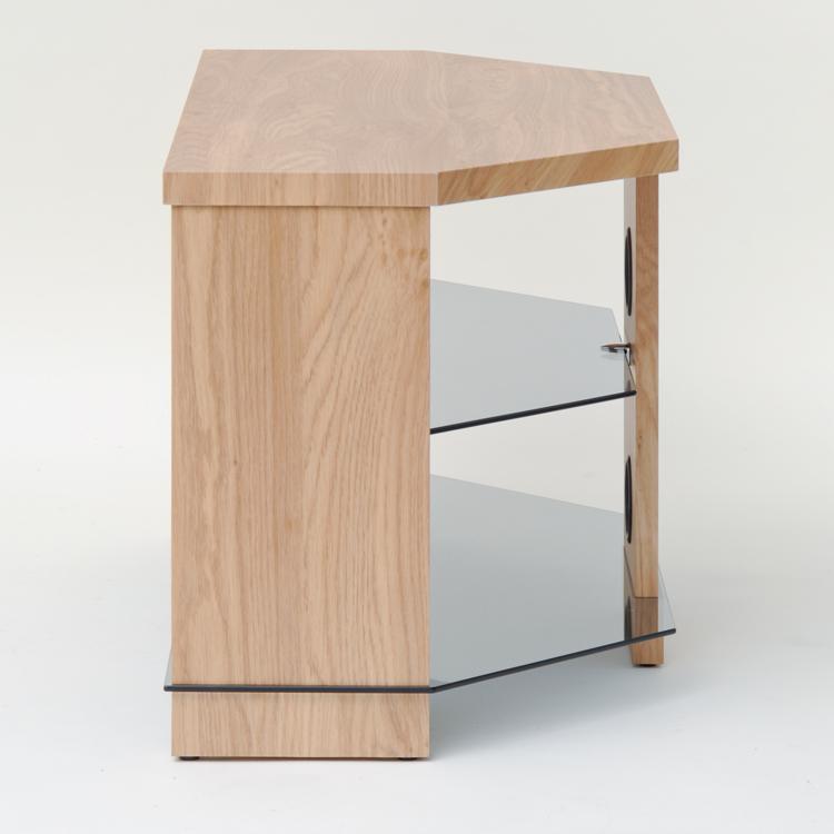 TTAP Montreal TV Stand in Oak and Clear Glass (TVS1003)