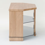 TTAP Montreal TV Stand in Oak and Clear Glass (TVS1003)