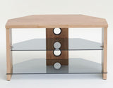 TTAP Montreal TV Stand in Oak and Clear Glass (TVS1003)