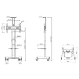 Multibrackets M Public Floorstand Basic 150 For Up To 60 Inch