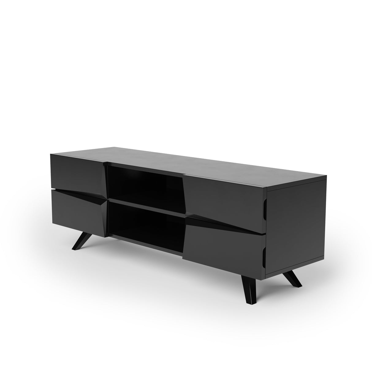 Alphason Olympus 1400 Black TV Stand (ADOL1400BLK)