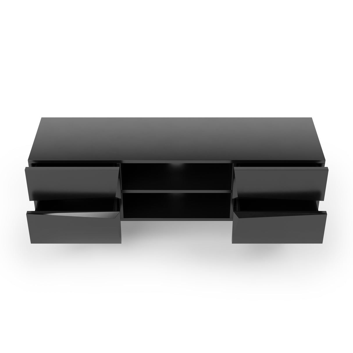 Alphason Olympus 1400 Black TV Stand (ADOL1400BLK)