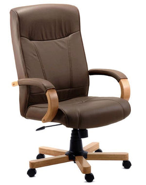Teknik Richmond Brown Leather Executive Chair (8511HLWBN)