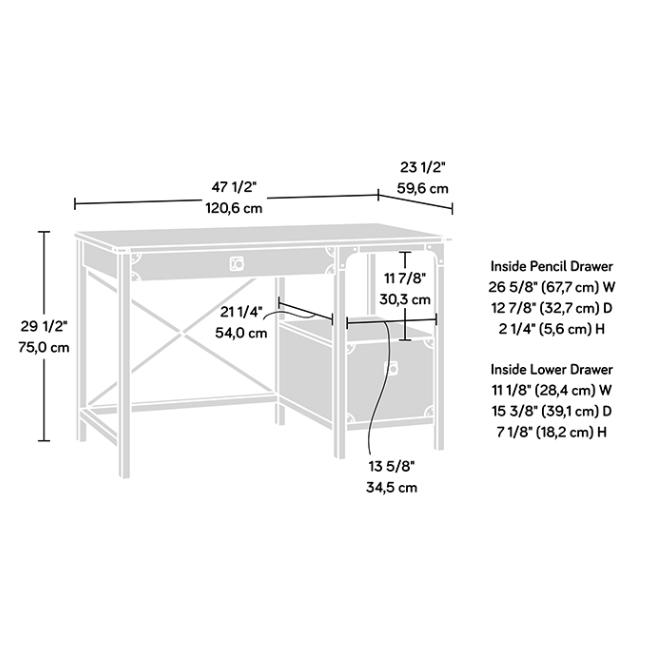 Teknik Boulevard Steel Gorge Desk (5423912)