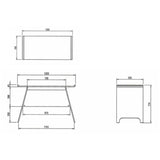 Teknik Towson Trestle Desk in White (7700002)