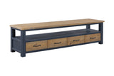Baumhaus Splash of Blue - Super Sized Widescreen Television cabinet (VTTB09B)