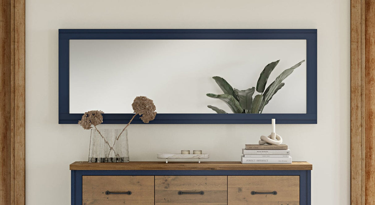 Baumhaus Splash of Blue - Extra Long Wall Mirror (Hangs Landscape & Portrait) (VTTB16A)