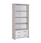Baumhaus Greystone - Large Open Bookcase with Drawers (VTTG01A)
