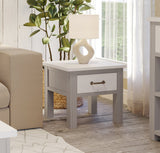 Baumhaus Greystone - Lamp Table With drawer (VTTG10B)