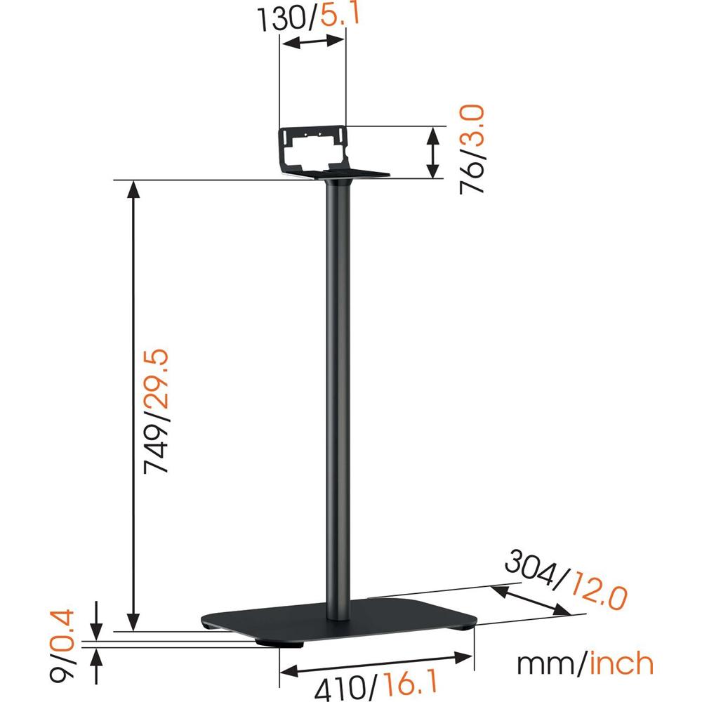Vogels Sound 3305 Speaker Floor Stand For Sonos PLAY:5