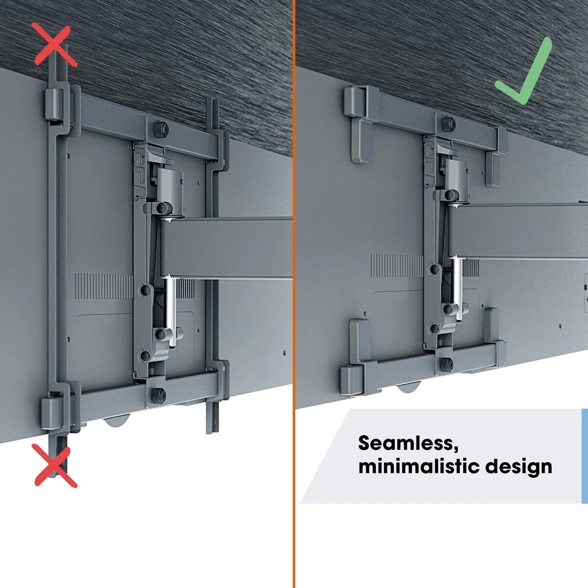 Vogels TVM 3465 TV (32-65") Double Arm Black Wall Bracket for OLED TV's