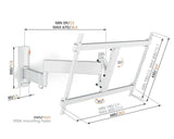 Vogels TVM 3645 TV (40-77") Double Arm White Wall Bracket
