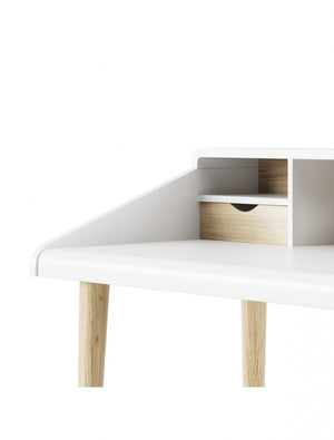 Alphason Yeovil White Study Home Office Desk (AW3180)