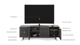 BDI Align 7479 Satin White TV Cabinet